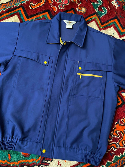 Vintage Electric Blue Japanese Worker Jacket