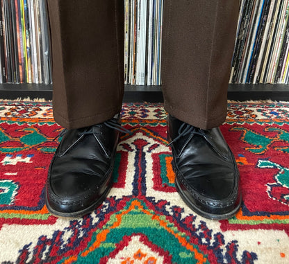 Vintage Black 1980s Lotus Shoes UK 8