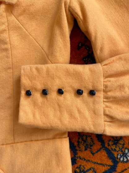 Vintage 1970s Does 1940s Apricot Cropped Jacket