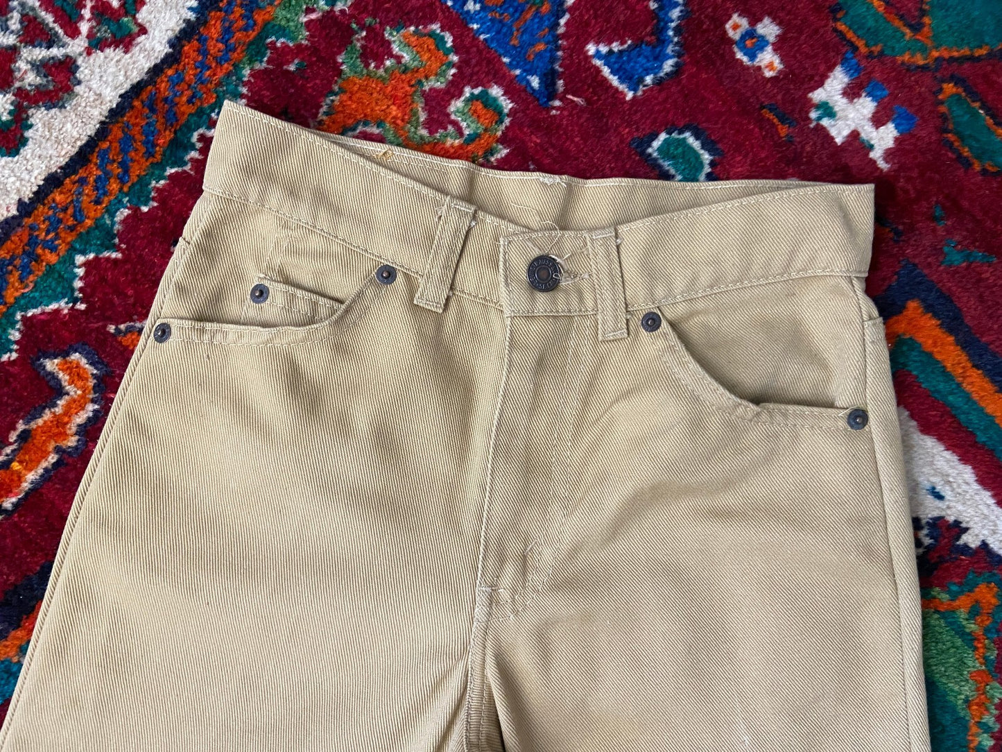 Vintage 1980s Levis Beige Student Jeans W25