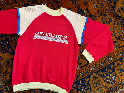 Vintage 1980s Red America Sweatshirt