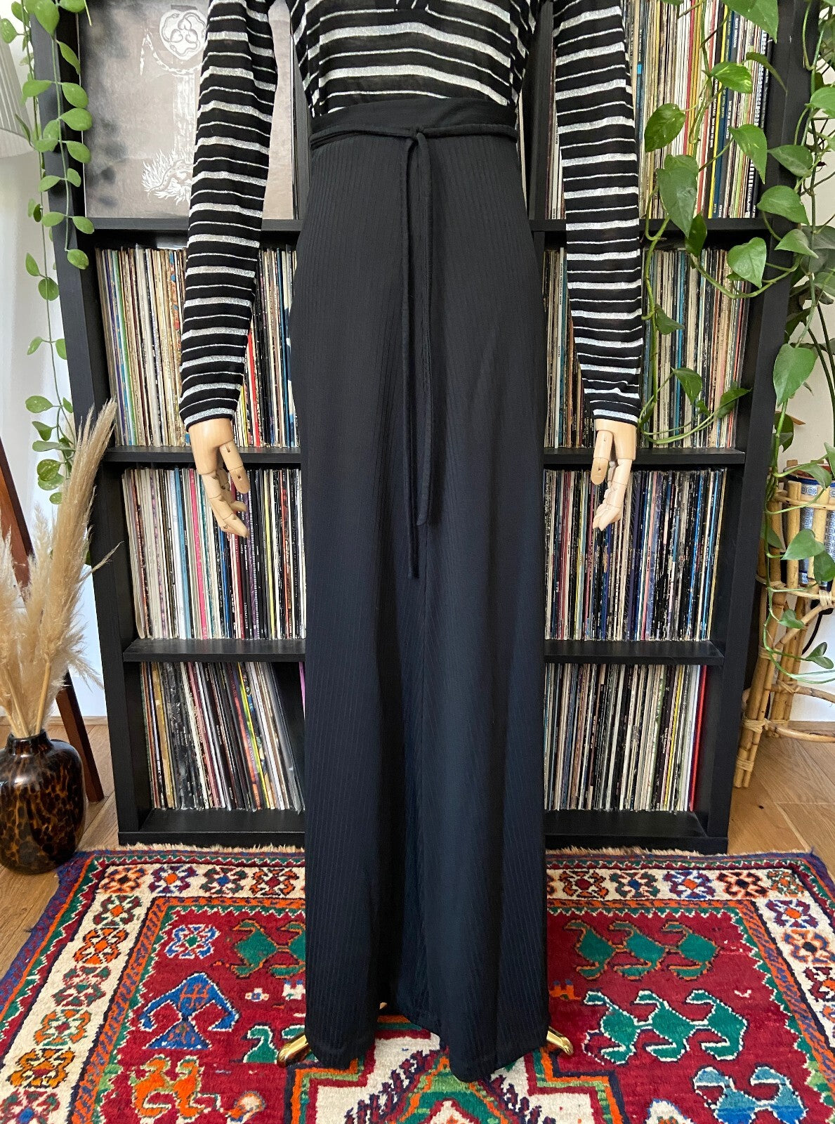 Vintage 1970s Black Dorothy Perkins Maxi Skirt