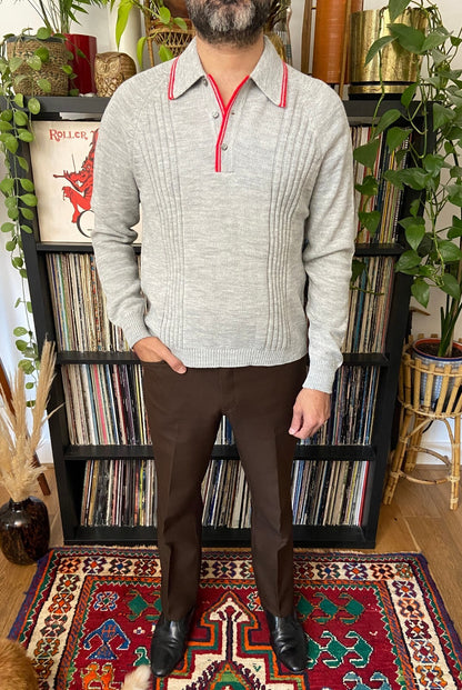 Vintage 1970s Italian Collared Jumper