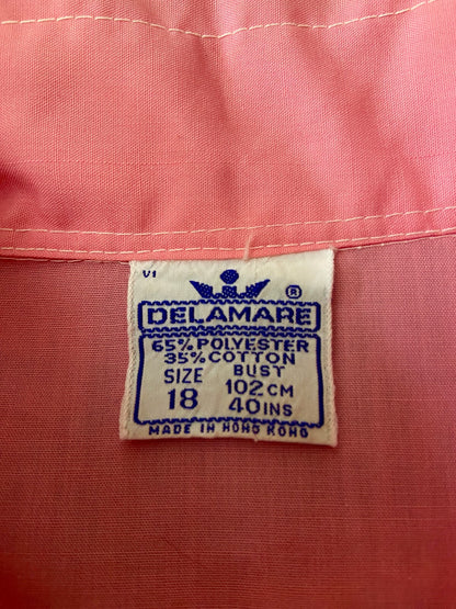 Vintage 1970s Pink Beagle Collar Shirt