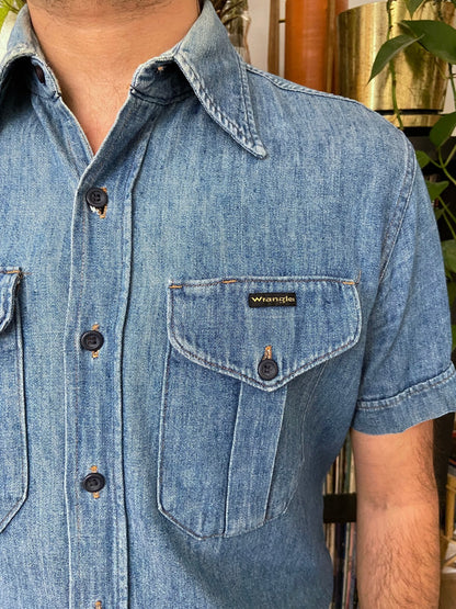Vintage 1970s Wrangler Denim Shirt