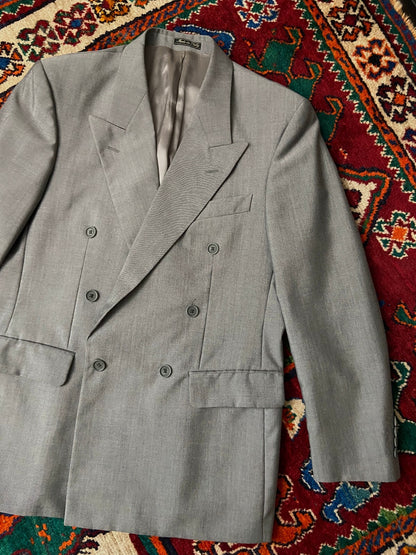 Vintage 1980s Italian Peak Collar Blazer Jacket