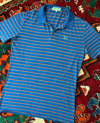 Vintage 1970s Striped Fred Perry Polo Top
