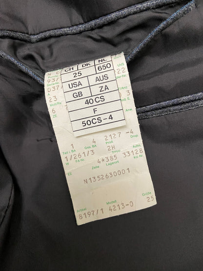 Vintage 90s Grey Pinstripe Blazer Jacket