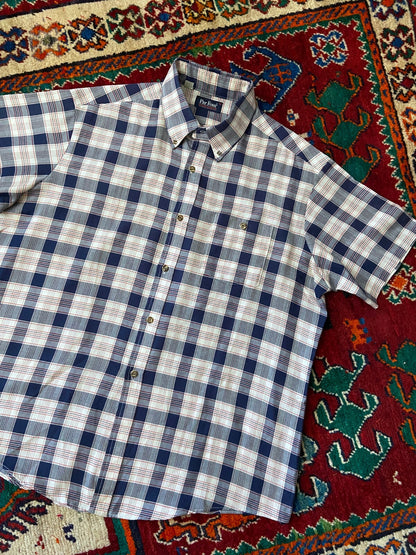 Vintage XL 1980s Par Four Checked Golf Shirt