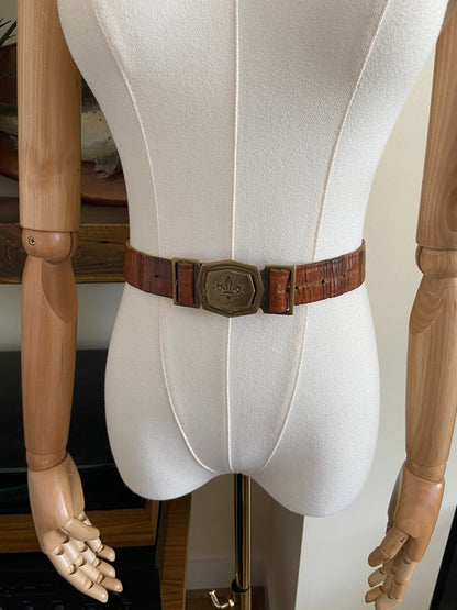 Vintage Italian Guides And Scouts Leather Belt