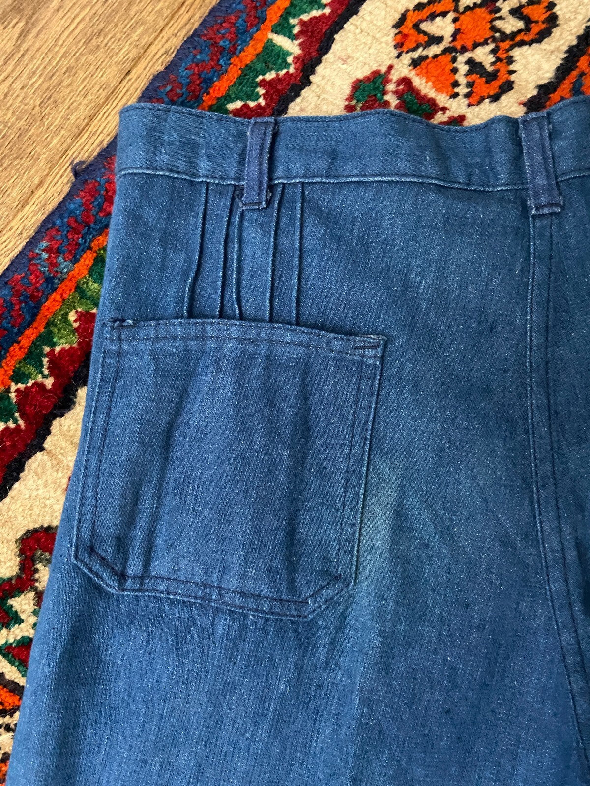 Vintage 1970s Denim Brutus Bellbottom Flared Jeans W35