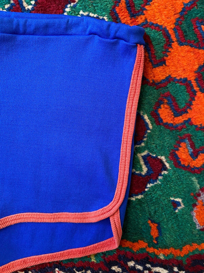 Vintage 1970s Blue Track Shorts W31