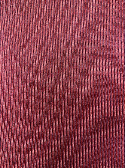 Vintage 1970s Burgundy Stripe Swim Shorts