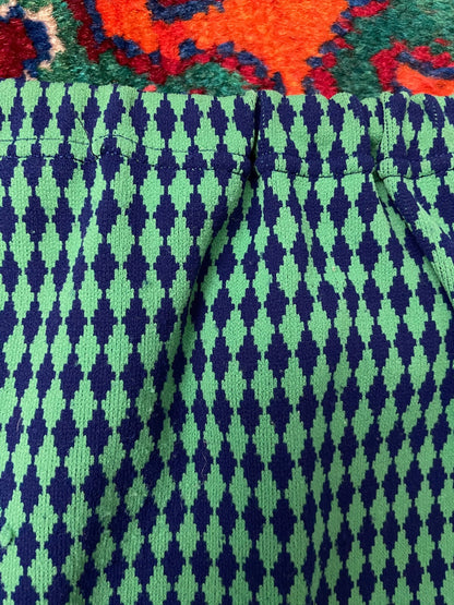 Vintage 1970s Green & Blue Swim Shorts