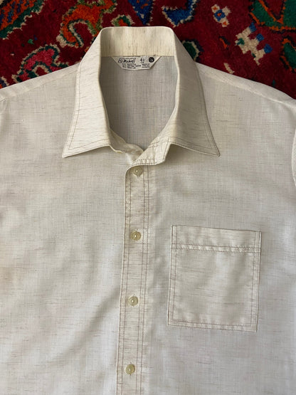 Vintage 1970s Beige St Michael Shirt