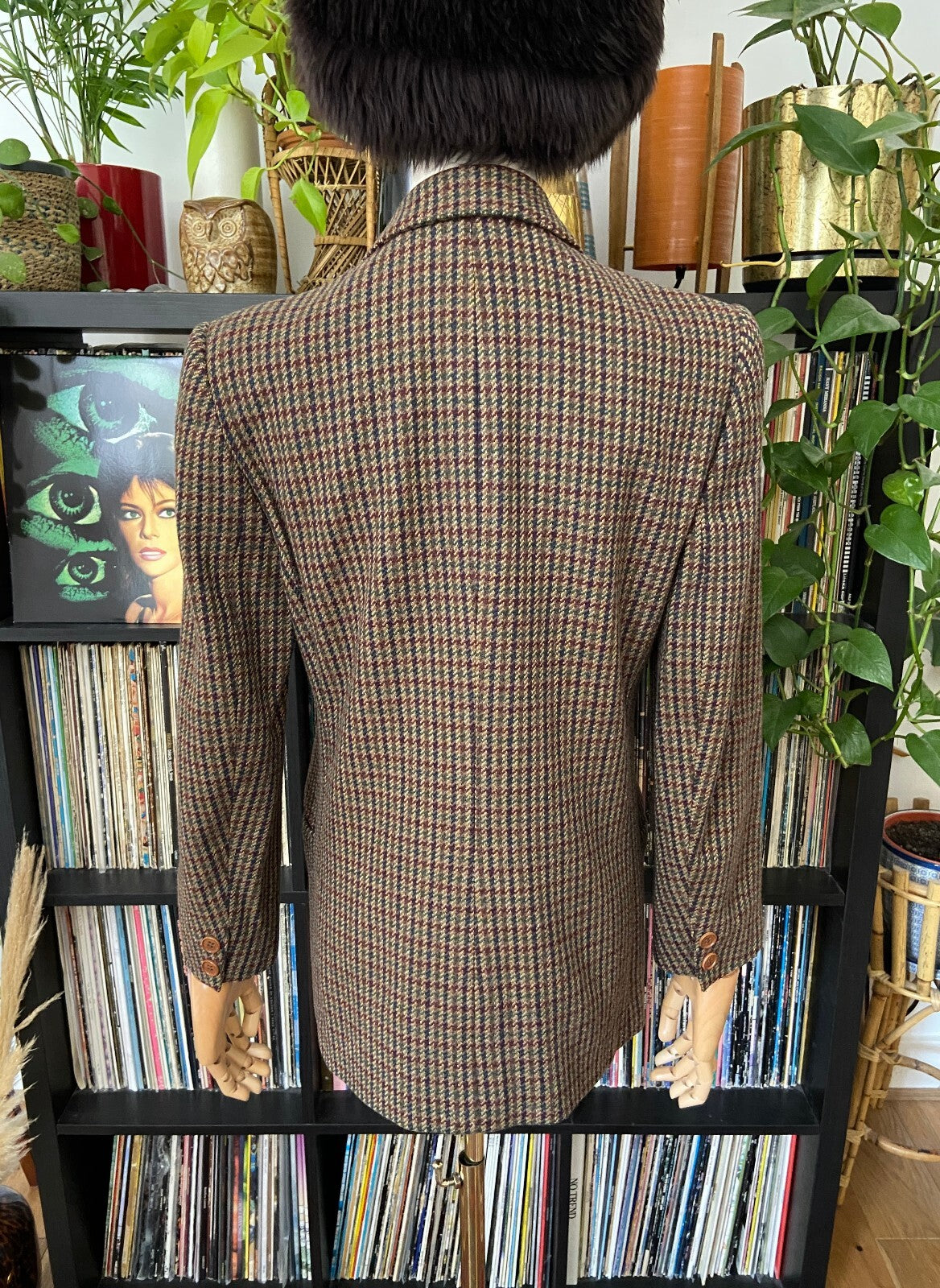 Vintage 1980s Double Breasted Brown Blazer