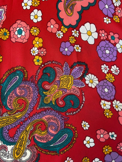 Vintage 1960s Deadstock Psychedelic Print Mini Dress