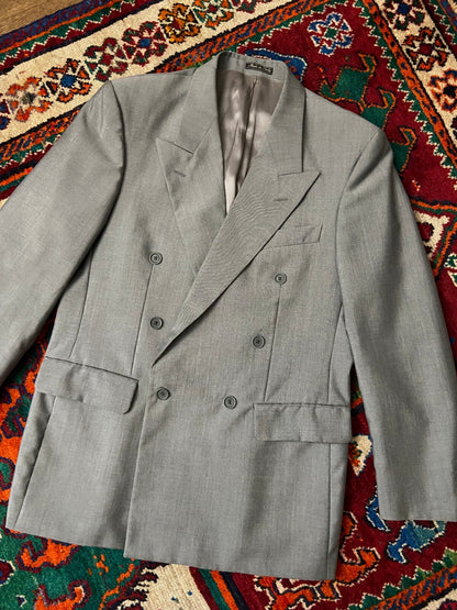 Vintage 1980s Italian Peak Collar Blazer Jacket