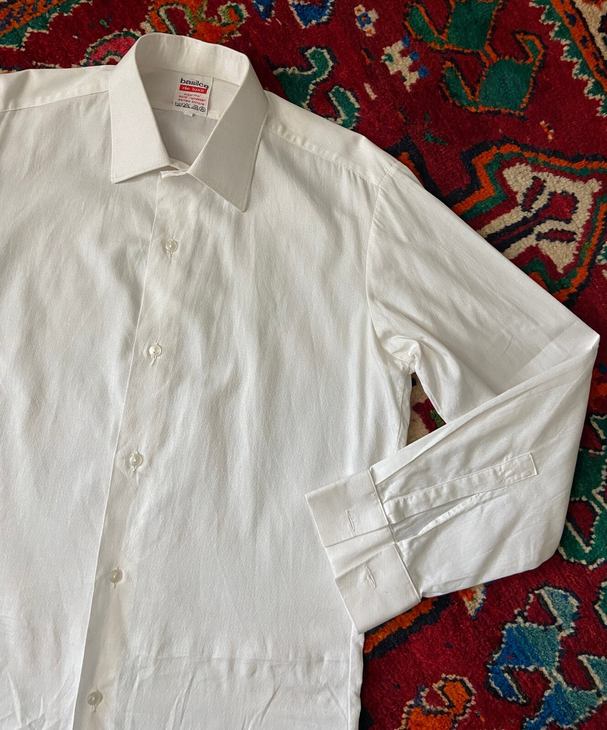 Vintage 1970s White Dress Shirt