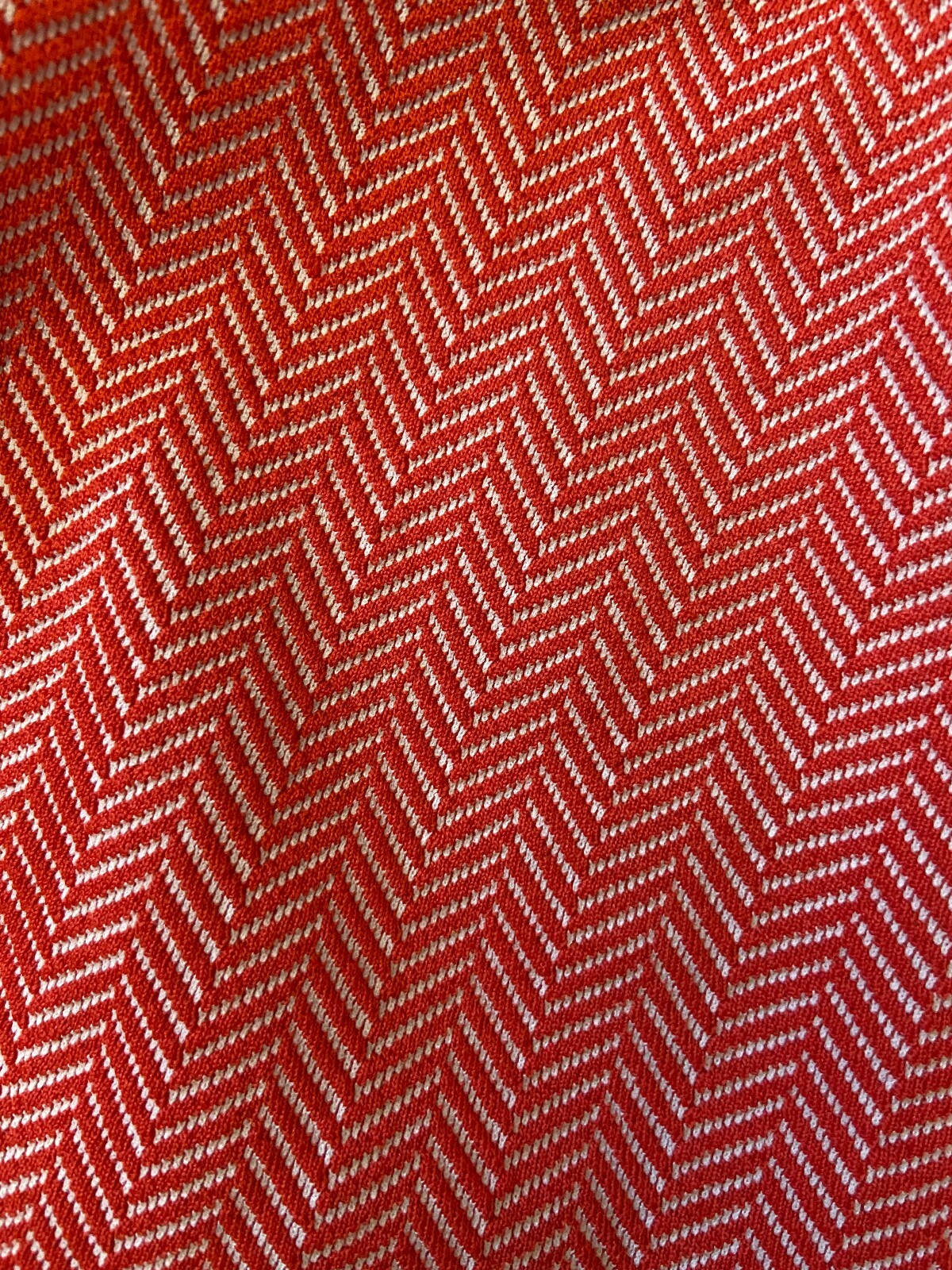 Vintage 1970s Red Chevron Belted Swim Shorts