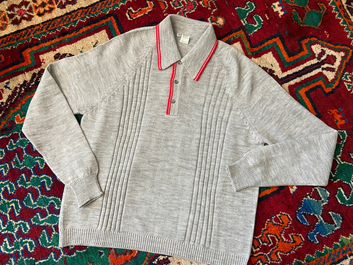 Vintage 1970s Italian Collared Jumper