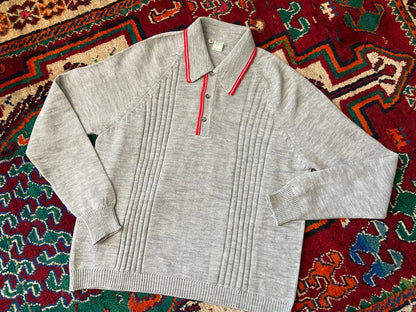 Vintage 1970s Italian Collared Jumper