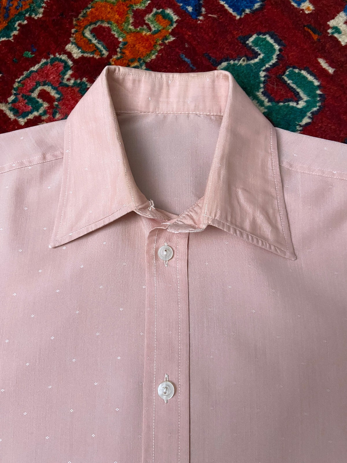 Vintage 1970s Light Pink Shirt
