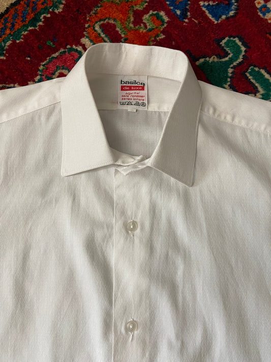 Vintage 1970s White Dress Shirt