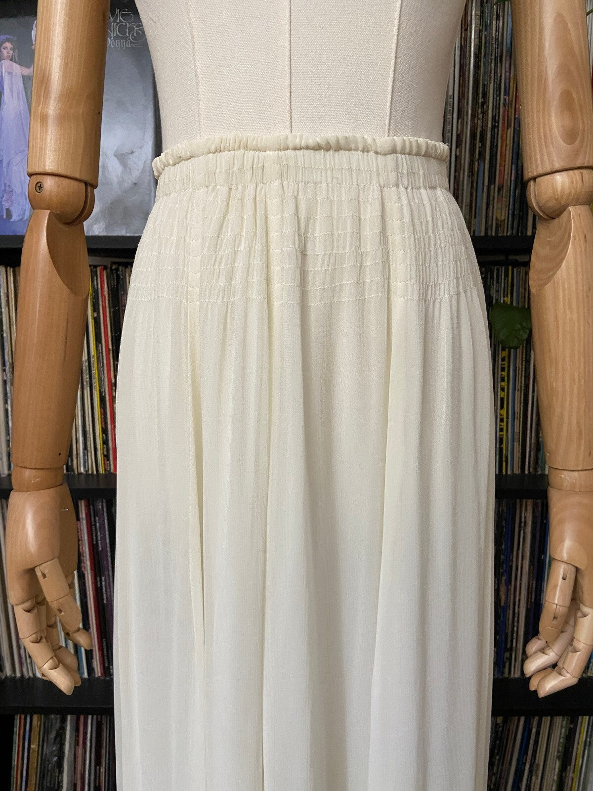 Vintage 1970s Cream Bohemian Maxi Skirt