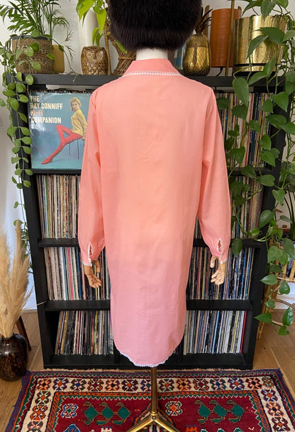 Vintage 1970s Italian Pink Night Dress