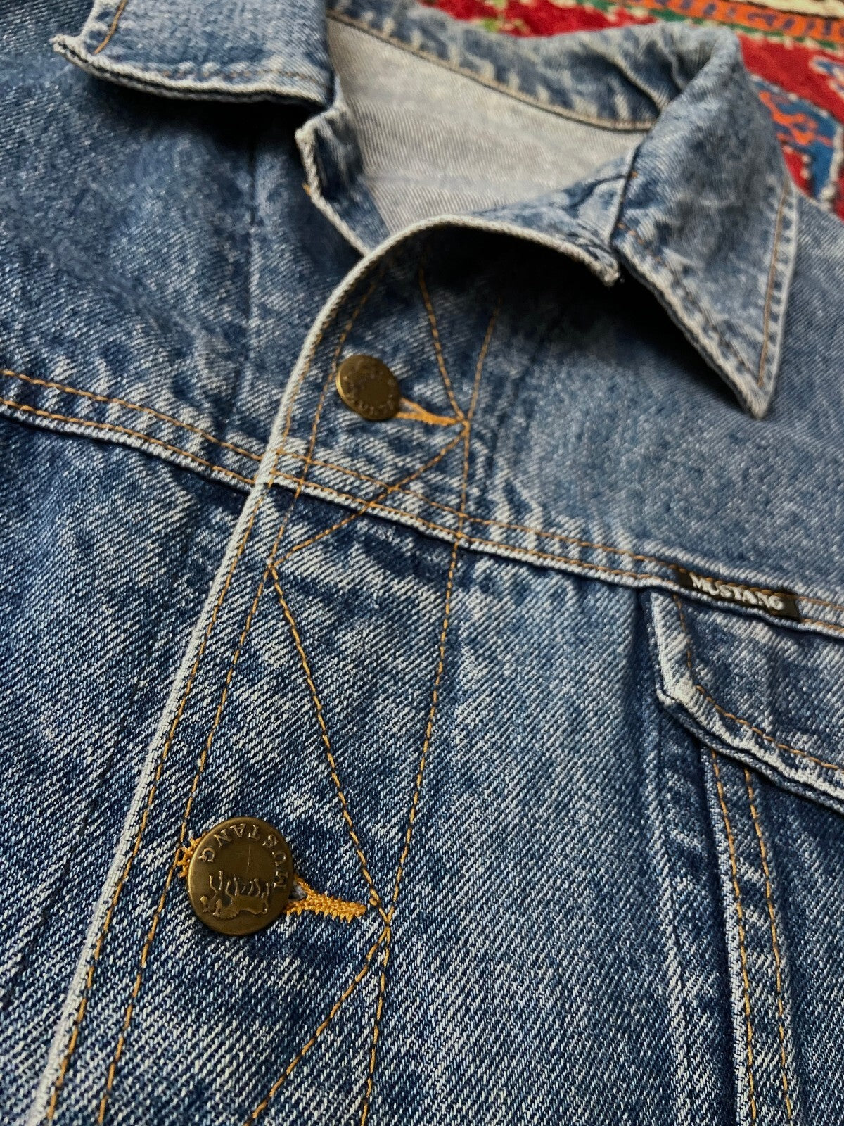 Vintage 1980s Mustang Denim Jacket