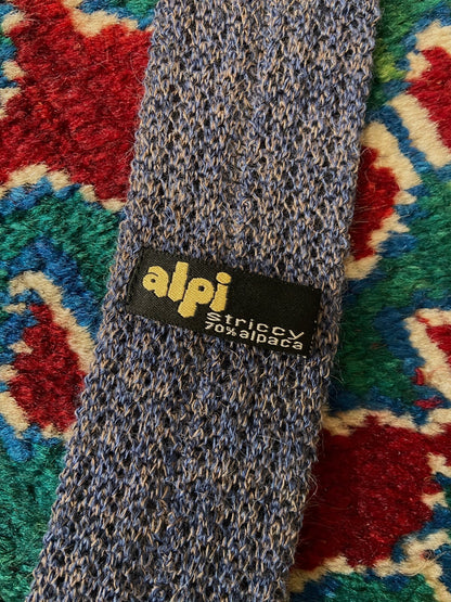 Vintage 1970s Lilac Alpaca Blend Tie
