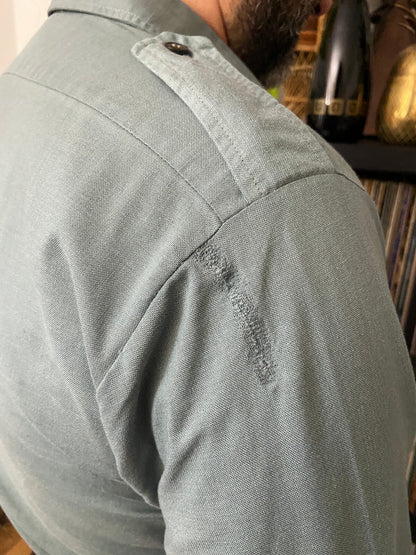 Vintage 1980s Green Military Shirt