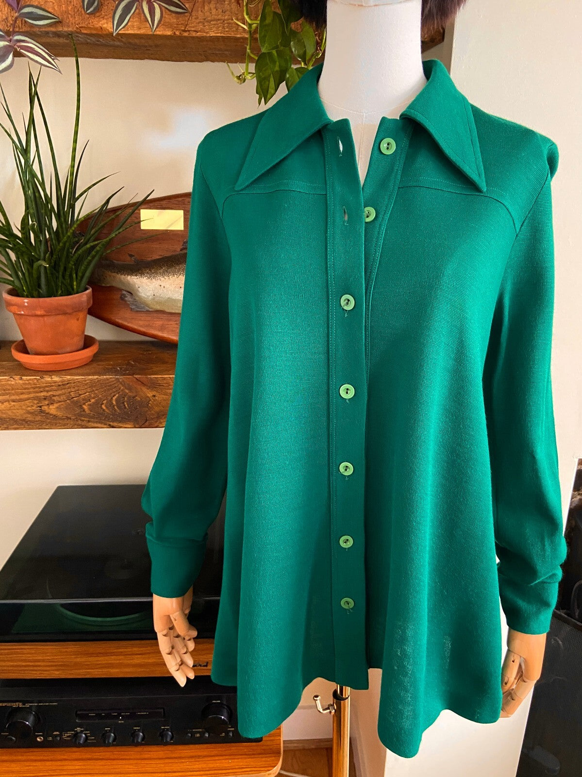 Vintage 1970s Emerald Green Leisure Jacket