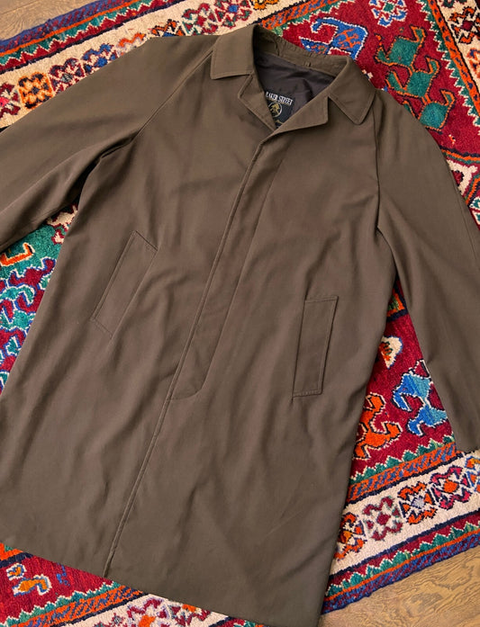 Vintage 1970s Chocolate Brown Baker Street Raincoat