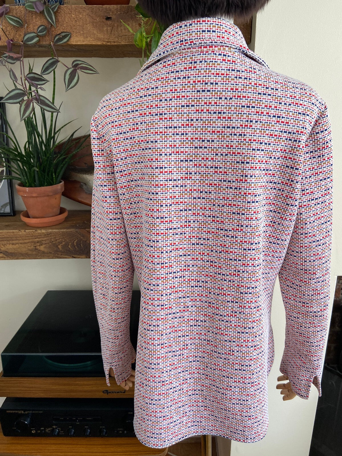 Vintage 1970s White Textured Leisure Jacket