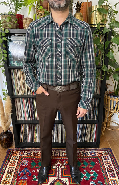 Vintage 90s Green Lee Western Shirt