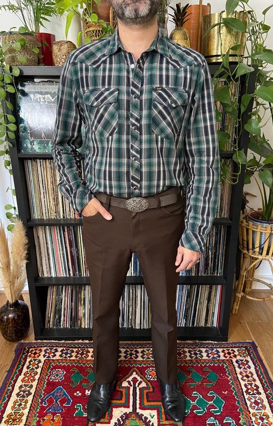 Vintage 90s Green Lee Western Shirt