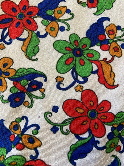 Vintage 1970s Cream Butterfly Bikini Bottoms