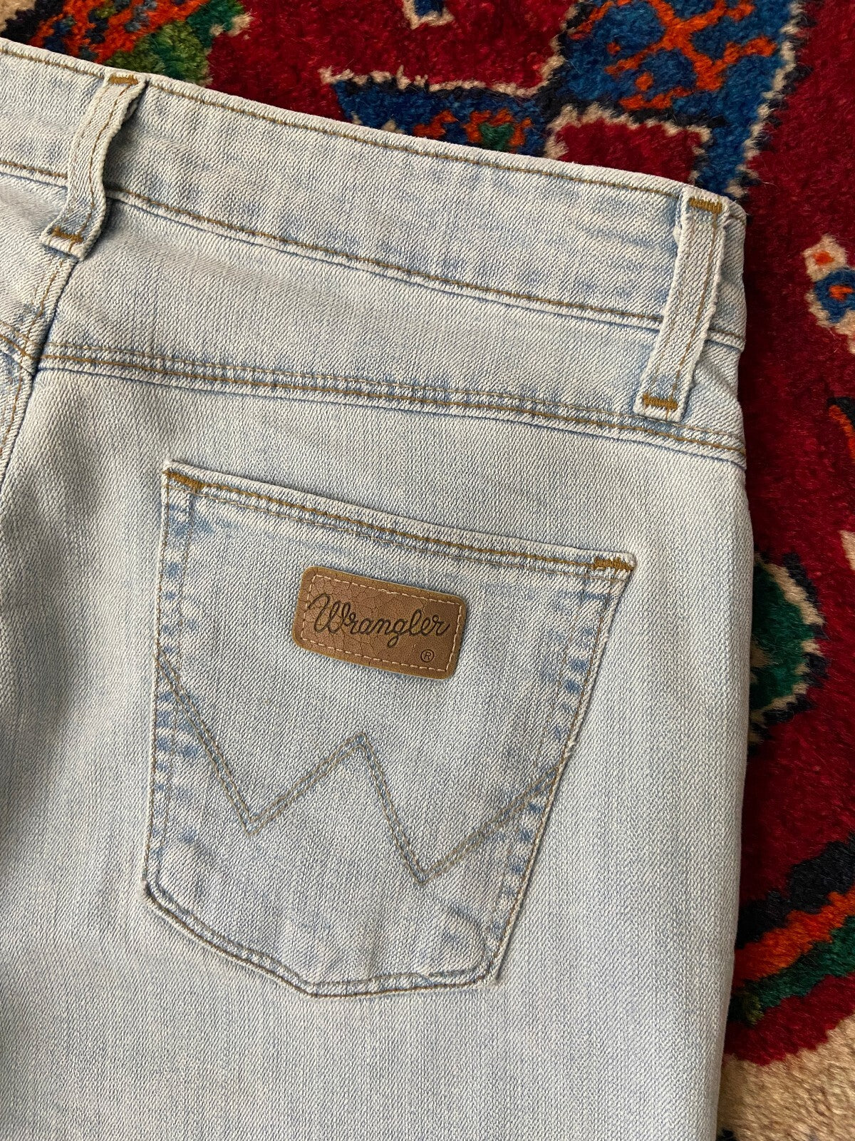 Wrangler Pale Blue Flared Jeans W30
