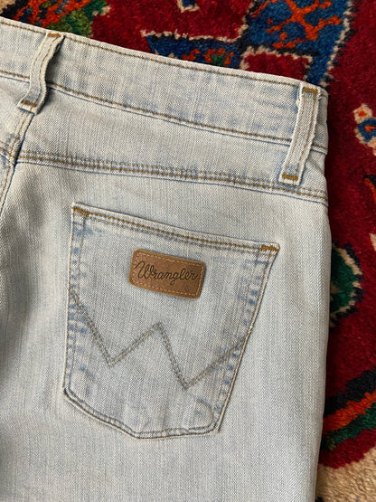 Wrangler Pale Blue Flared Jeans W30
