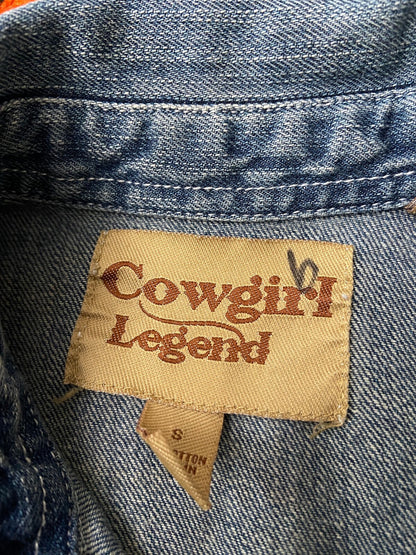 Vintage Y2K Cowgirl Legend Denim Western Shirt