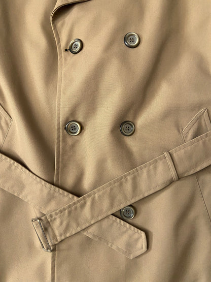 Vintage 1970s Beige Belted Raincoat