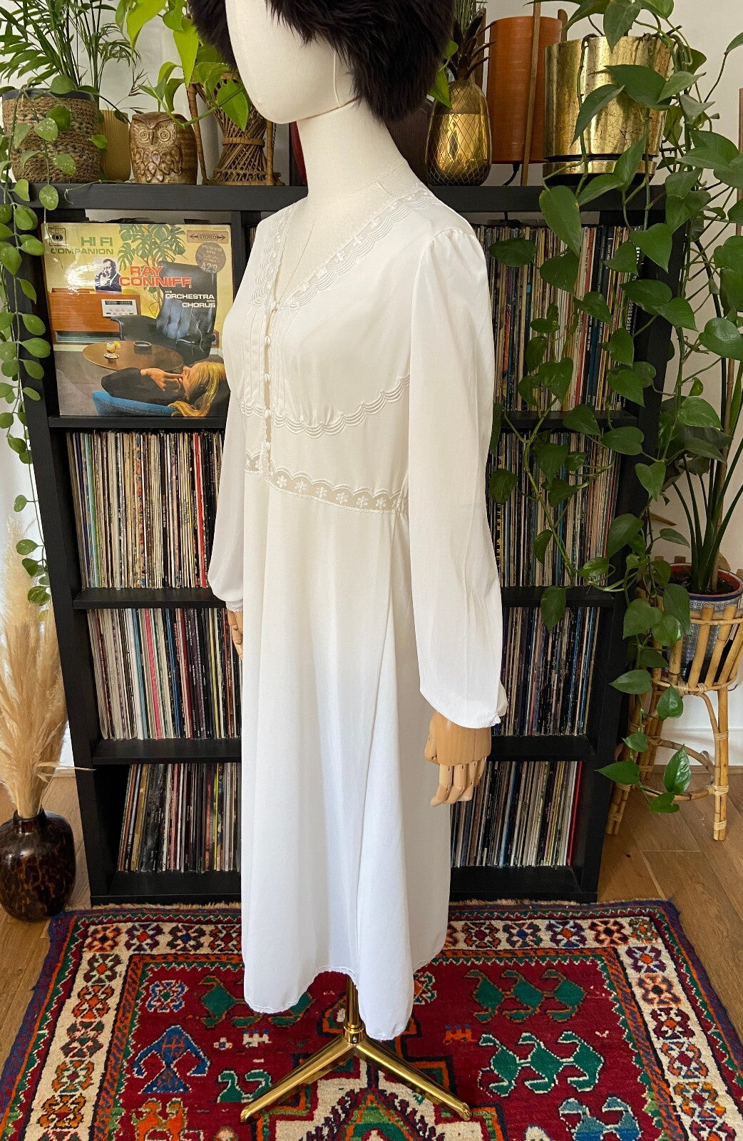 Vintage 1970s Button Up Night Dress