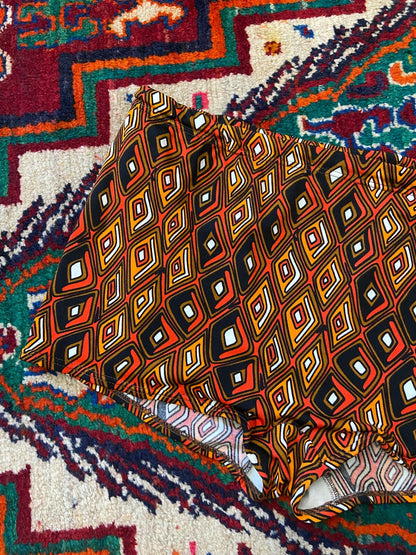 Vintage 1970s Retro Print Swim Shorts