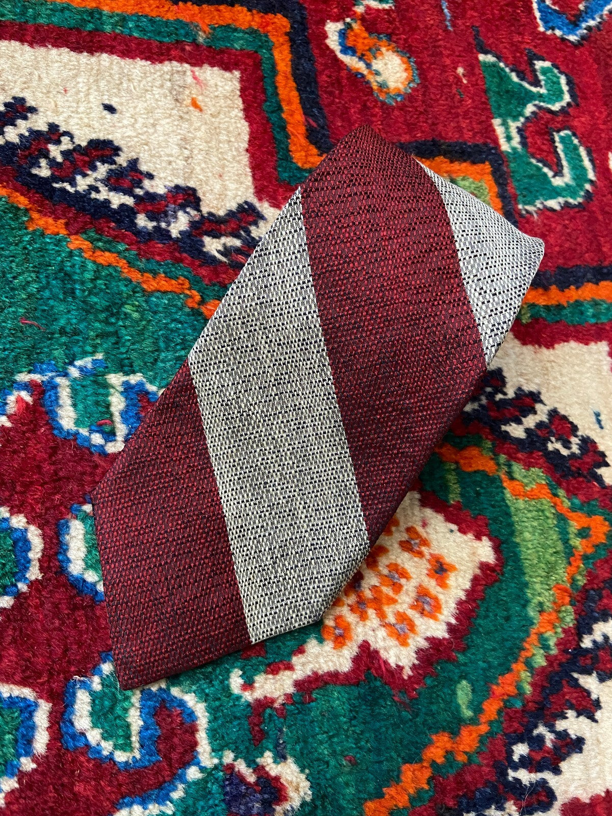 Vintage 1970s Striped American Silk Tie