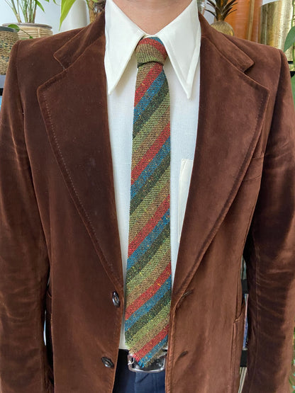 Vintage 1970s Munrospun Scottish Wool Tie