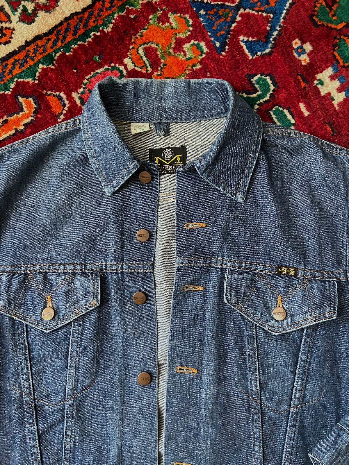 Vintage 1970s Maverick Blue Bell Denim Jacket
