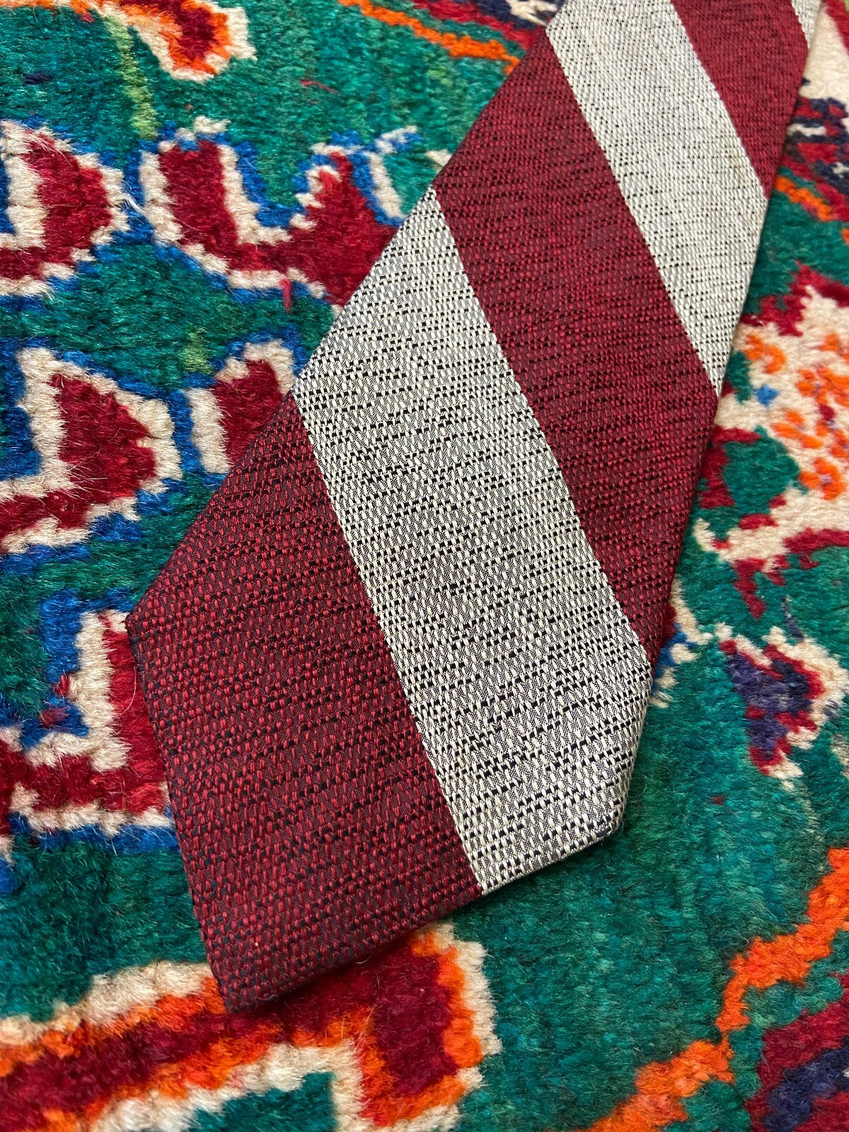 Vintage 1970s Striped American Silk Tie