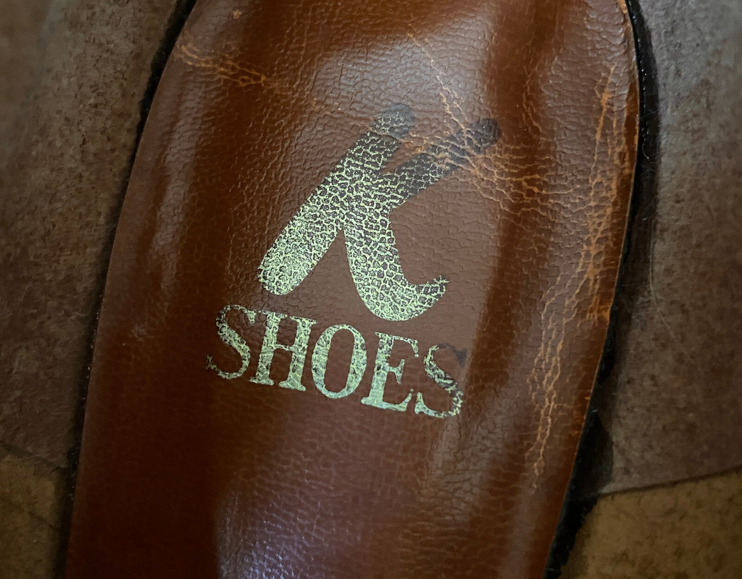Vintage 1980s Brown Fringed Loafer Pumps UK 5